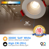LED 2" Inch 8W Canless Downlight With Junction Box Dimmable