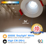 LED 2" Inch 8W Canless Downlight With Junction Box Dimmable