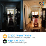 LED 8" Inch Disk Light 18W Dimmable Works With 3O and 4O J-Box