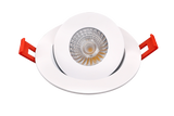 LED 4" Inch J-Box Round Thin Gimbal Tilt Floating Canless Downlight 9W