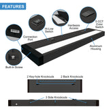 LED Undercabinet Linear Fixture Dimmable Bronze Finish CCT Tri Color