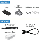 LED Undercabinet Linear Fixture Dimmable Bronze Finish CCT Tri Color