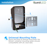 LED Mini Wall Pack Dimmable 20W With Photocell - 3 CCT: 3000K, 4000K, 5000K