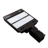 Quest LED Area Light - 3 Wattage: 100W/80W/60W 14,500/11,600/8,700 Lumens Selectable - 3CCT: 3000K/4000K/5000K - 0-10V Dimmable - Type III Optics - Bronze Finish - 120-277V - Multiple Brackets Available