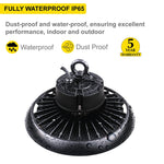 LED UFO Highbay 150W Dimmable 0-10v Black Finish 5000K