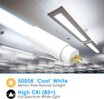 LED T5 4FT Type A & B Tube 24 Watt | PC Coating Wire Ballast Double Sided or AC Direct | 30 Pack