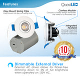 2" Adjustable Downlight With Junction Box (Canless Module)