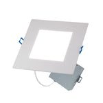 LED 6" Inch Square Wafer Downlight - 14W 1050 Lumens - 3 & 5 CCT: 2700K, 3000K, 3500K, 4000K, 5000K -