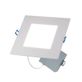 LED 6" Inch Square Wafer Downlight - 14W 1050 Lumens - 3 & 5 CCT: 2700K, 3000K, 3500K, 4000K, 5000K -