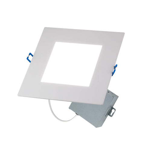 LED 6" Inch Square Wafer Downlight - 14W 1050 Lumens - 3 & 5 CCT: 2700K, 3000K, 3500K, 4000K, 5000K -