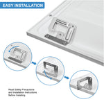 Quest LED 2x2 Backlit Panel - 3 Wattage Changeable: 20/30/40 Watt 2200,3300, 4400 Lumens - 3 Color Changing Temperatures: 3500K, 4000K, 5000K - 0-10V Dimmable - 120-277V - 24 x 24 Inch LED Drop In Ceiling Panel - White Finish (4 Pack)