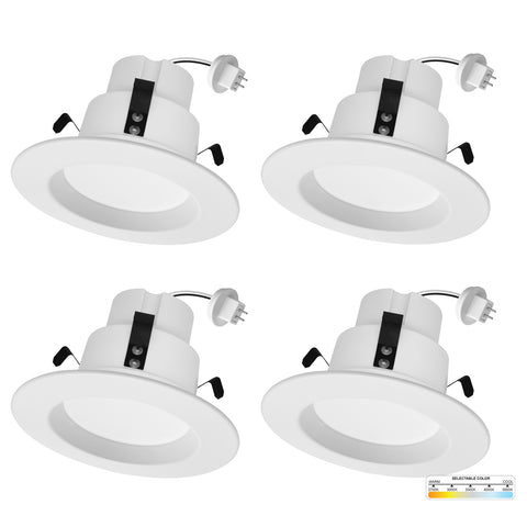 LED 4-Inch Round 10W Dimmable MR16 Retrofit 12V Downlight