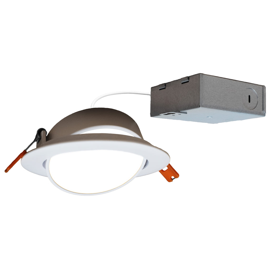 4 Inch J Box Round Panel Tilt Adjustable Downlight CCT Selectable Quest LED
