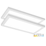 LED Surface Mount Panel Built In Internal Driver; 0-10V Dimmable; Ultra Thin Ceiling Fixture; 120-277V, Built In Driver; 3 Color 3000K, 4000K, 5000K; UL/DLC; (ONLY 1 Inch Thick)