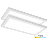 LED Surface Mount Panel Built In Internal Driver; 0-10V Dimmable; Ultra Thin Ceiling Fixture; 120-277V, Built In Driver; 3 Color 3000K, 4000K, 5000K; UL/DLC; (ONLY 1 Inch Thick)