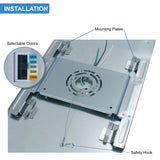 LED Surface Mount Panel Built In Internal Driver; 0-10V Dimmable; Ultra Thin Ceiling Fixture; 120-277V, Built In Driver; 3 Color 3000K, 4000K, 5000K; UL/DLC; (ONLY 1 Inch Thick)