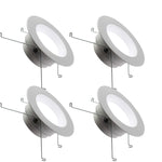 LED 5/6" Inch Retrofit Downlight - 3 Wattage Changeable: 12W/15W/18W 900/1100/1300 Lumens - 5 CCT: 2700K, 3000K, 3500K, 4000K, 5000K Selectable - Dimmable - 120V