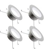LED 5/6" Inch Retrofit Downlight - 3 Wattage Changeable: 12W/15W/18W 900/1100/1300 Lumens - 5 CCT: 2700K, 3000K, 3500K, 4000K, 5000K Selectable - Dimmable - 120V