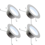 LED 5/6" Inch Retrofit Downlight - 3 Wattage Changeable: 12W/15W/18W 900/1100/1300 Lumens - 5 CCT: 2700K, 3000K, 3500K, 4000K, 5000K Selectable - Dimmable - 120V
