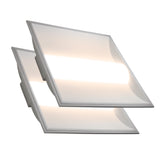 LED 2x2 Center Basket Troffer Panel - 3 Wattage Selectable: 20/28/35W 2,500/3,500/4,375 Lumens - 4 CCT: 3000K, 3500K, 4000K, 5000K Selectable - Dimmable - 120-277V - (2 Pack)