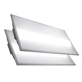 LED 2x4 Center Basket Troffer Panel - 3 Wattage Selectable: 30/40/50W 3,750/5,000/6,250 Lumens - 4 CCT: 3000K, 3500K, 4000K, 5000K Selectable - Dimmable - 120-277V - (2 Pack)
