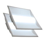 LED 2x2 Center Basket Troffer Panel - 3 Wattage Selectable: 20/28/35W 2,500/3,500/4,375 Lumens - 4 CCT: 3000K, 3500K, 4000K, 5000K Selectable - Dimmable - 120-277V - (2 Pack)