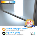LED 2x4 Center Basket Troffer Panel - 3 Wattage Selectable: 30/40/50W 3,750/5,000/6,250 Lumens - 4 CCT: 3000K, 3500K, 4000K, 5000K Selectable - Dimmable - 120-277V - (2 Pack)