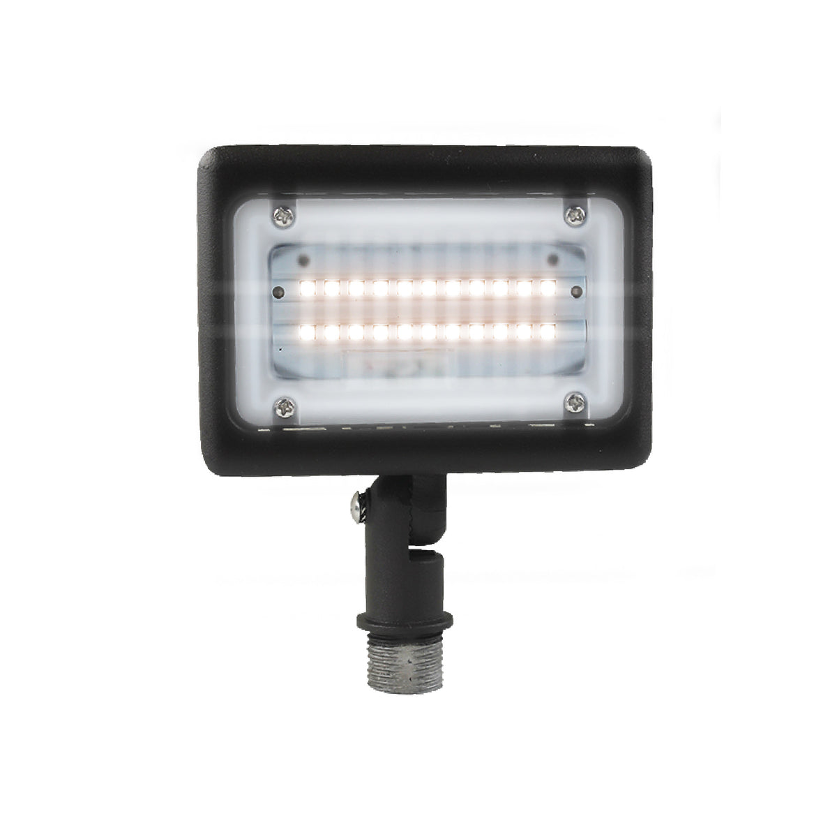 LED Mini Flood Light Security Fixture - 15W 1,947 Lumens - TRI Color 3 ...