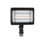 LED Mini Flood Light Security Fixture - 15W 1,947 Lumens - TRI Color 3CCT Switch: 3000K, 4000K, 5000K - Bronze Finish