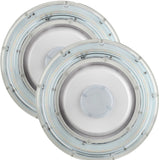 Garage Canopy Round 55W - CCT Switch 3000K, 4000K, 5000K - 55 Watts 7,150 Lumens - Dimmable - (2 Pack)