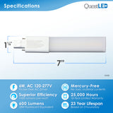LED PL LAMP GX235 DROP-IN FLUORESCENT REPLACEMENT