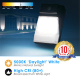 LED Mini Wall Pack Dimmable 20W With Photocell - 3 CCT: 3000K, 4000K, 5000K