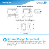 LED 2 FT Linear Strip Light / Tube Fixture - 4 CCT Switch 3000K, 3500K, 4000K, 5000K - 20 Watts 2,600 LM - 120-277V - (6 PACK)