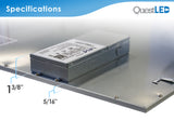 LED 2X4 72W Edge Lit Panel Dimmable