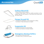 LED 2X4 72W Edge Lit Panel Dimmable