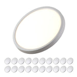 LED 7" Inch 15W Flush Mount Fixture - 5CCT: 2700K, 3000K, 3500K, 4000K, 5000K - Dimmable