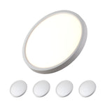 LED 7" Inch 15W Flush Mount Fixture - 5CCT: 2700K, 3000K, 3500K, 4000K, 5000K - Dimmable