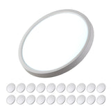 LED 7" Inch 15W Flush Mount Fixture - 5CCT: 2700K, 3000K, 3500K, 4000K, 5000K - Dimmable