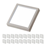 LED Square 5" Inch Flush Mount Surface Mount Fixture - 10W 650 Lumens - CRI 90 - 3 CCT: 3000K, 4000K, 5000K - 120V - Dimmable