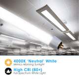 LED 4ft 20W T5 Tube Ballast Bypass (Frosted Lens, 30-Pack)