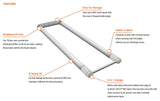 LED T8 U BEND / U SHAPED TUBE LIGHT 6'' WIDTH - 15 Watt 1,950 Lumens - 3CCT: 3000K, 4000K, 5000K Selectable - 120-277V