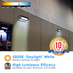 LED Rotating Wall Pack - 40W 5,400 Lumens - 5000K - Bronze