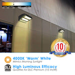 LED Double Rotating Wall Pack 80W Non-Dimmable