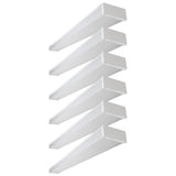 4FT LED Linear 40W Prismatic Lens Commercial Ceiling Wraparound Garage Light/Shop Light/Office Light - 6 PACK